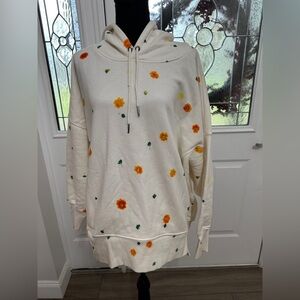 Free People X Dyekween Collab Sprint to the Finish Sweatshirt size small - NWOT